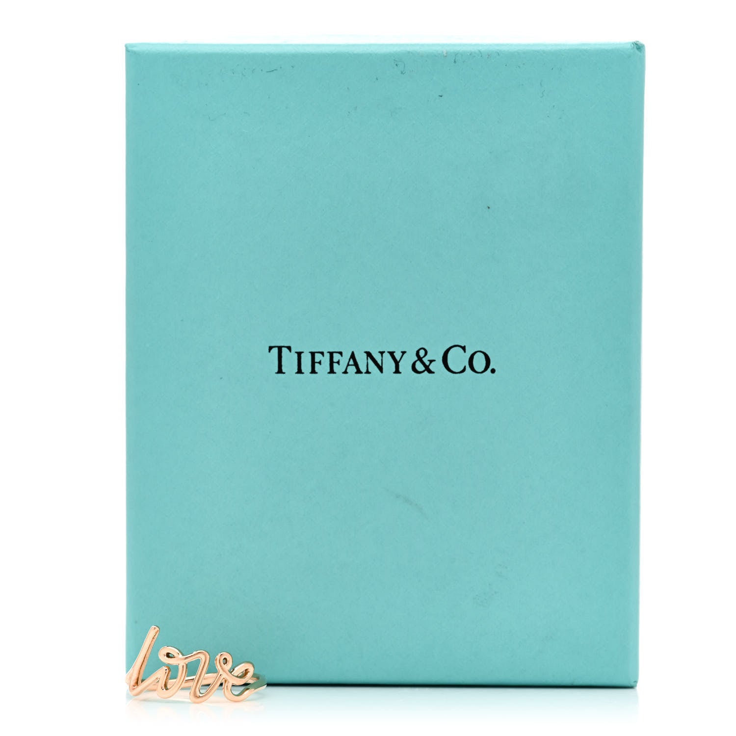 Tiffany 18K Rose Gold Paloma's Graffiti Love Ring 56 7.75 6 of 6