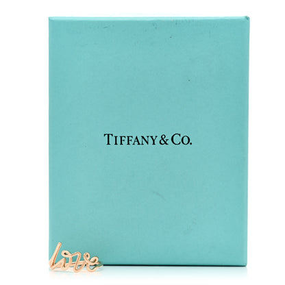 Tiffany 18K Rose Gold Paloma's Graffiti Love Ring 56 7.75 6 of 6