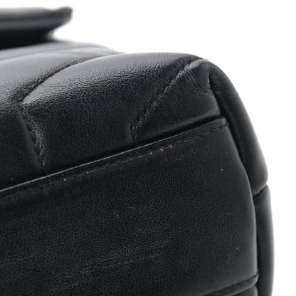Saint Laurent Calfskin Y Quilted Monogram Toy Loulou Crossbody Bag Black 14 of 15