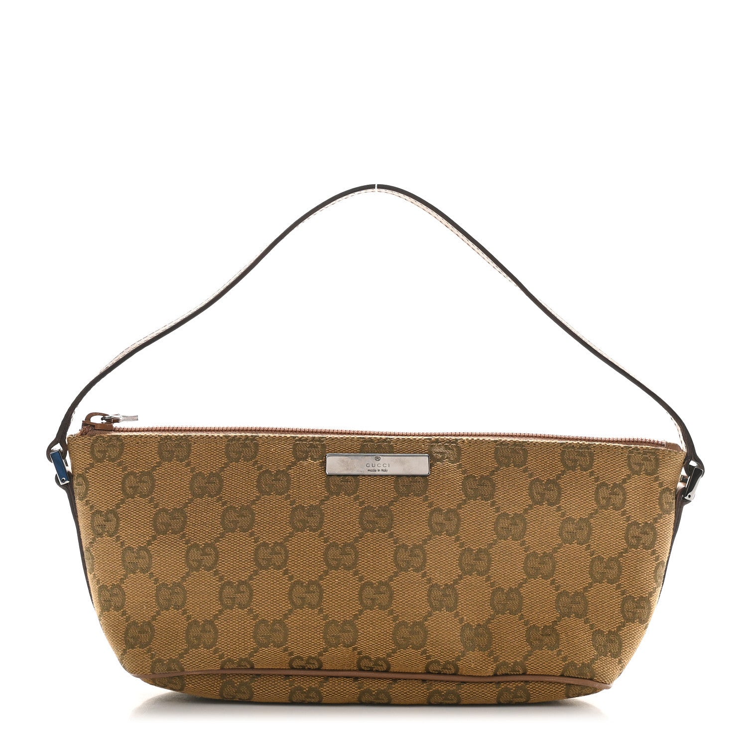 Gucci Monogram Boat Pochette Brown 1 of 8