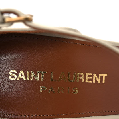 Saint Laurent Calfskin 110 Opyum Sandals 38.5 Real Beige 9 of 11