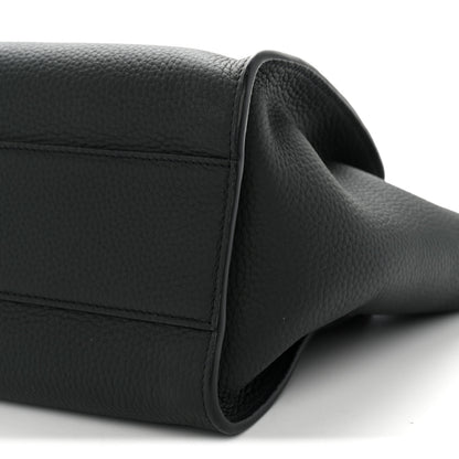 The Row Grained Calfskin Marlo 12 Tote Bag Dark Pine 10 of 11