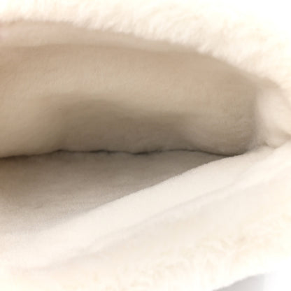 Chanel Lambskin Shearling CC Muff Flap Bag White 12 of 13
