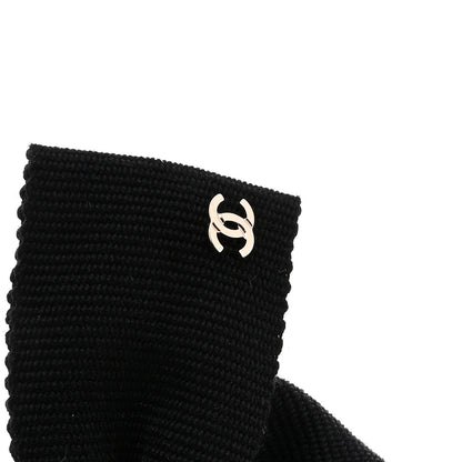 Chanel Grosgrain Bow CC Hair Clip Black 3 of 3