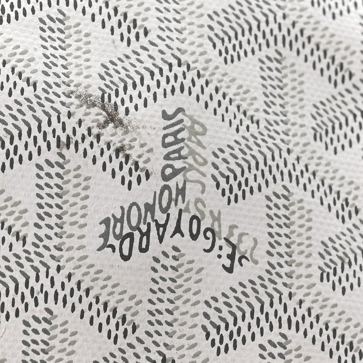 X PEANUTS Goyardine Reversible Anjou GM White