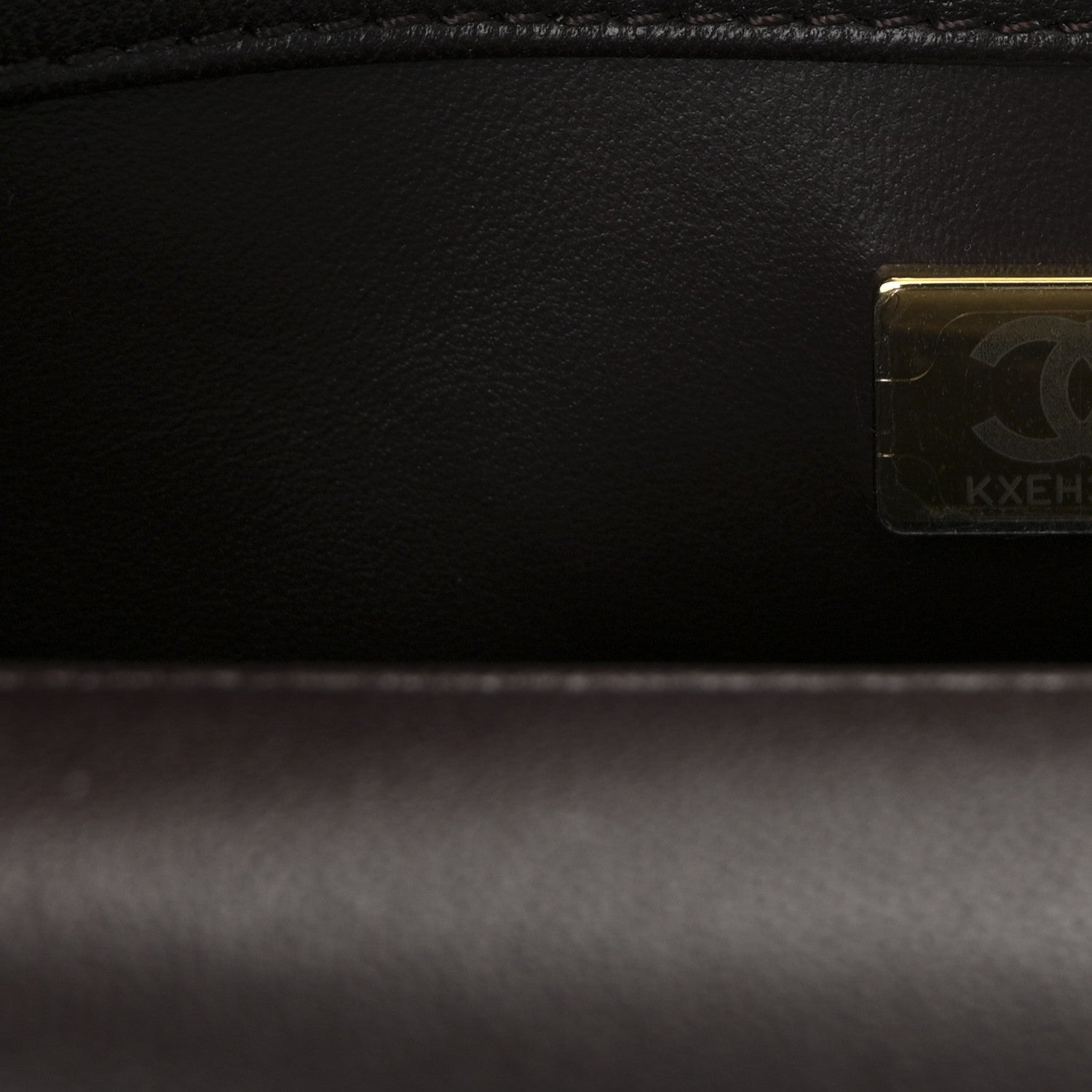 Chanel Lambskin Wenge Quilted Mini Fashion Wood Square Flap Dark Purple 7 of 11