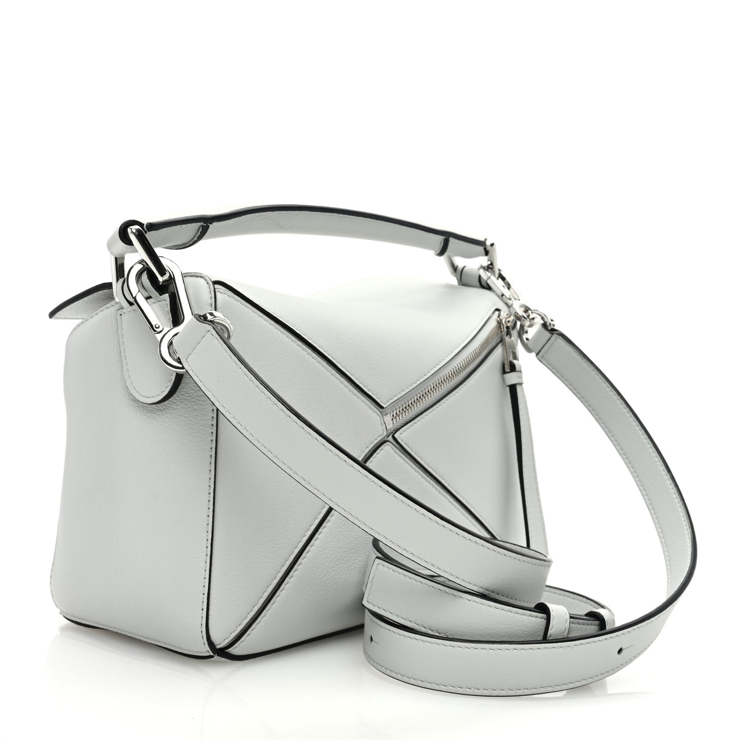 Calfskin Small Puzzle Bag Kaolin
