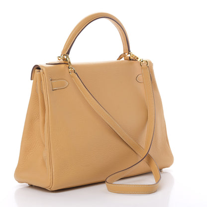 Hermes Taurillon Clemence Kelly Retourne 32 Sable 4 of 13
