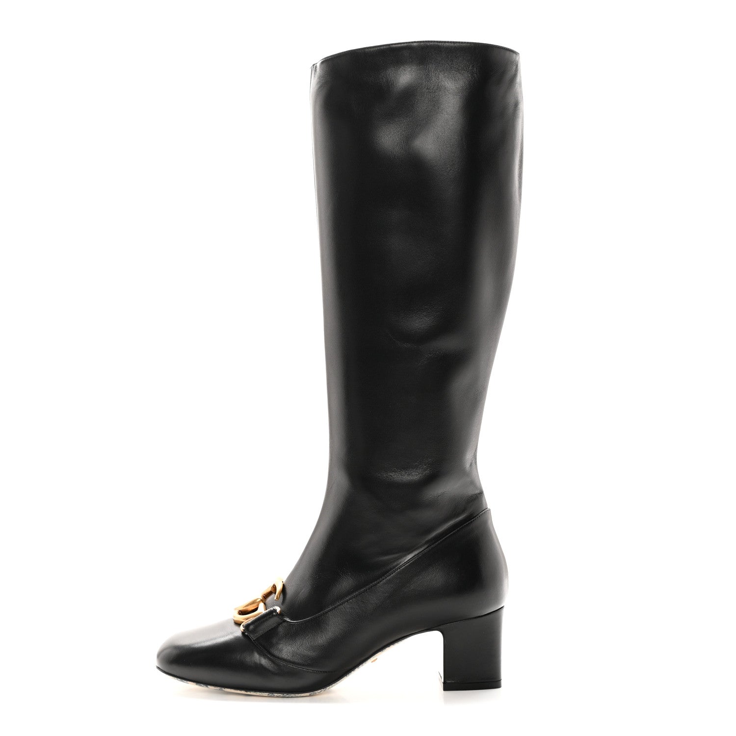 Gucci Malaga Kid GG Victoire 55mm Boots 38 Black 1 of 17