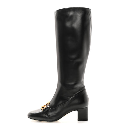 Gucci Malaga Kid GG Victoire 55mm Boots 38 Black 1 of 17
