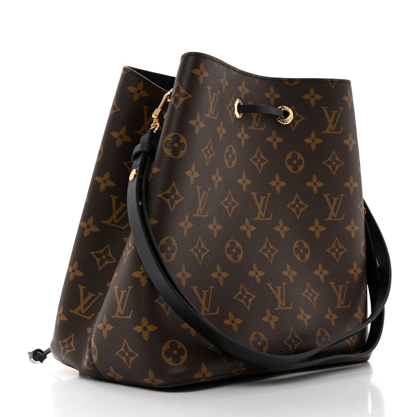 LOUIS VUITTON Monogram Neonoe MM Black