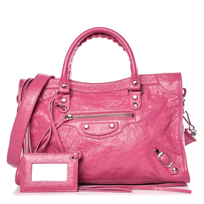 Balenciaga Agneau Classic Silver Hardware S City Rose Flamingo 1 of 10