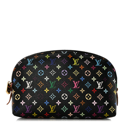 Louis Vuitton Monogram Multicolor Cosmetic Pouch Black Grenade 1 of 7