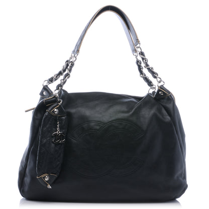 Chanel Lambskin Large Edgy Hobo Black 1 of 7