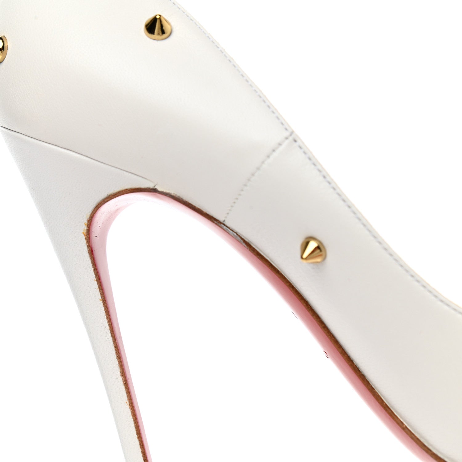 Christian Louboutin Kid Degraspike 120 Pumps 38 White 9 of 12