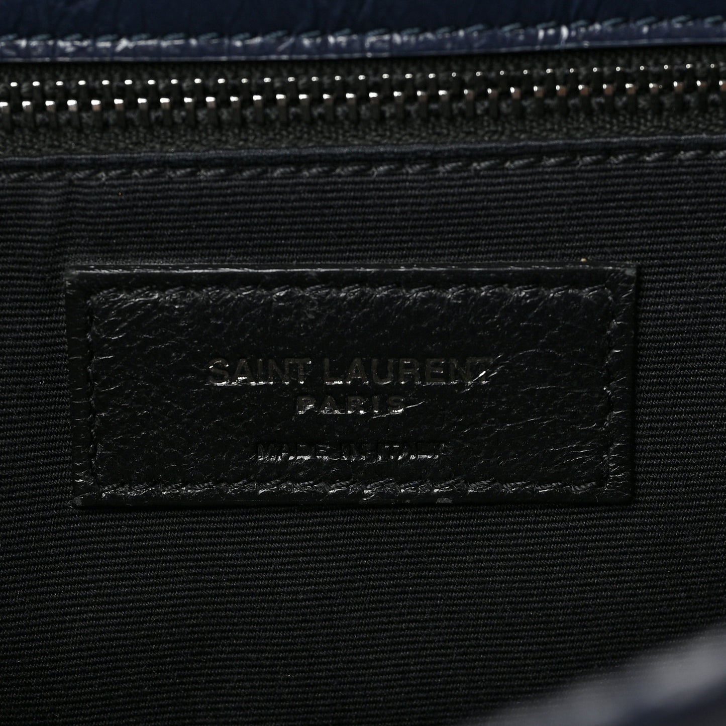 Crinkled Calfskin Matelasse Monogram Medium Niki Chain Satchel Deep Marine