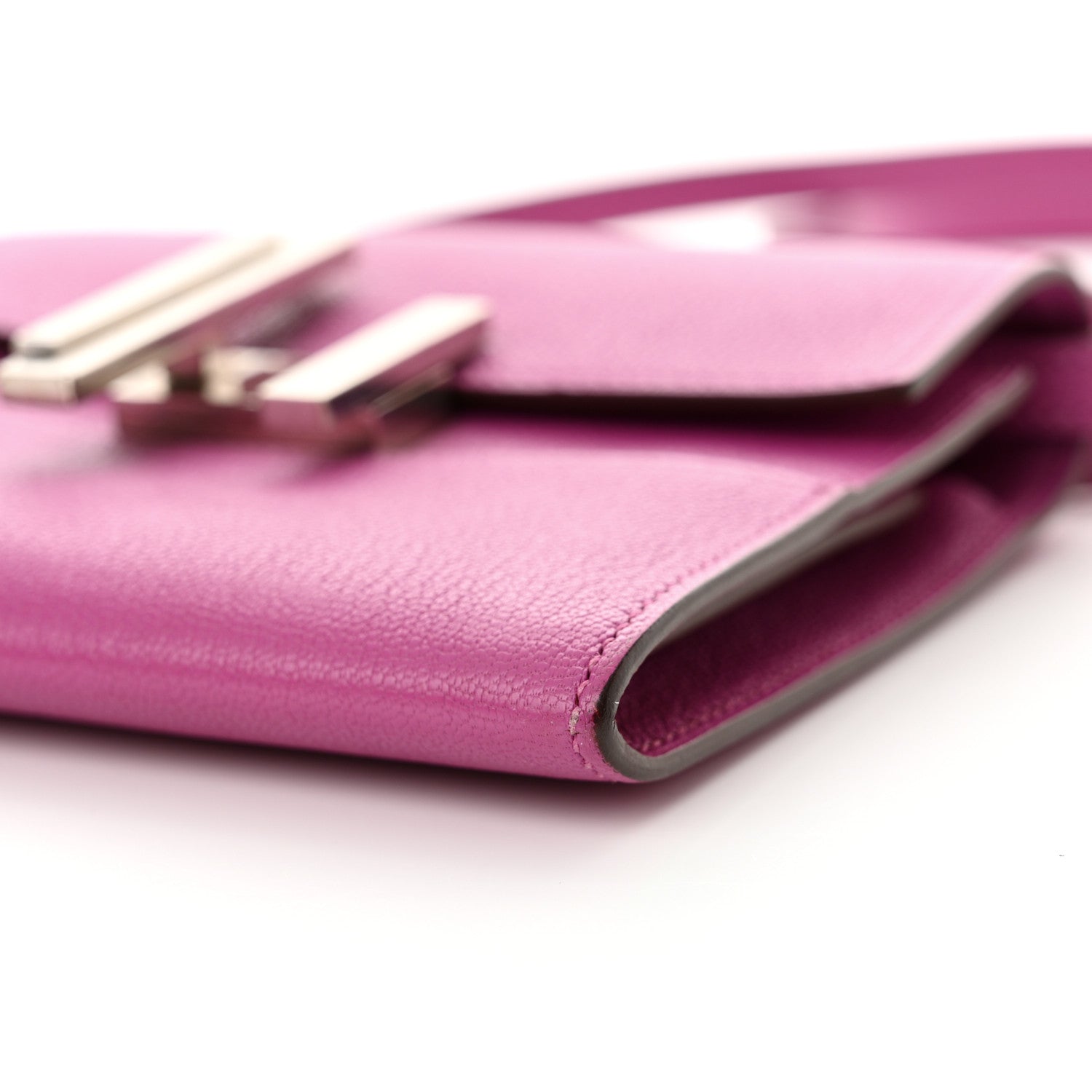 Hermes Chevre Mysore Mini Cinhetic Wallet Rose Pourpre 11 of 11