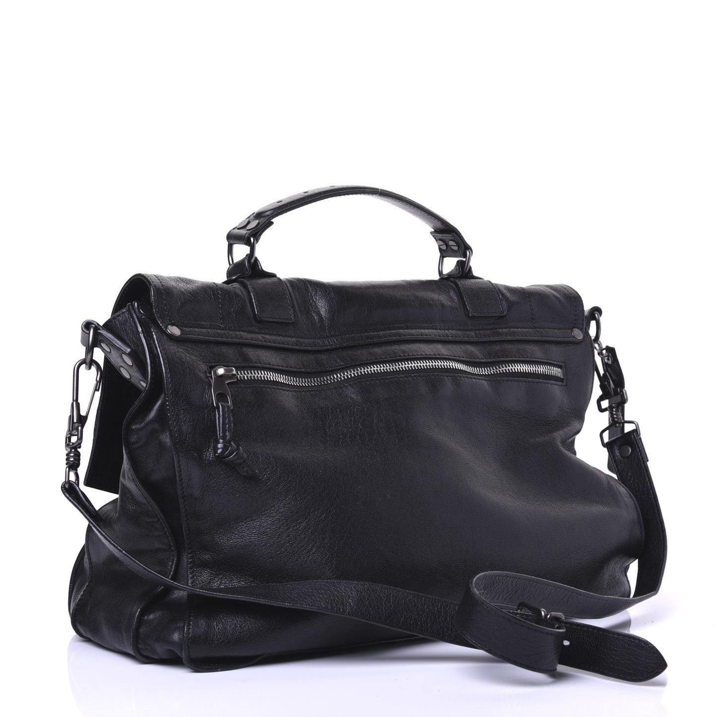 Lambskin Medium PS1 Satchel Black