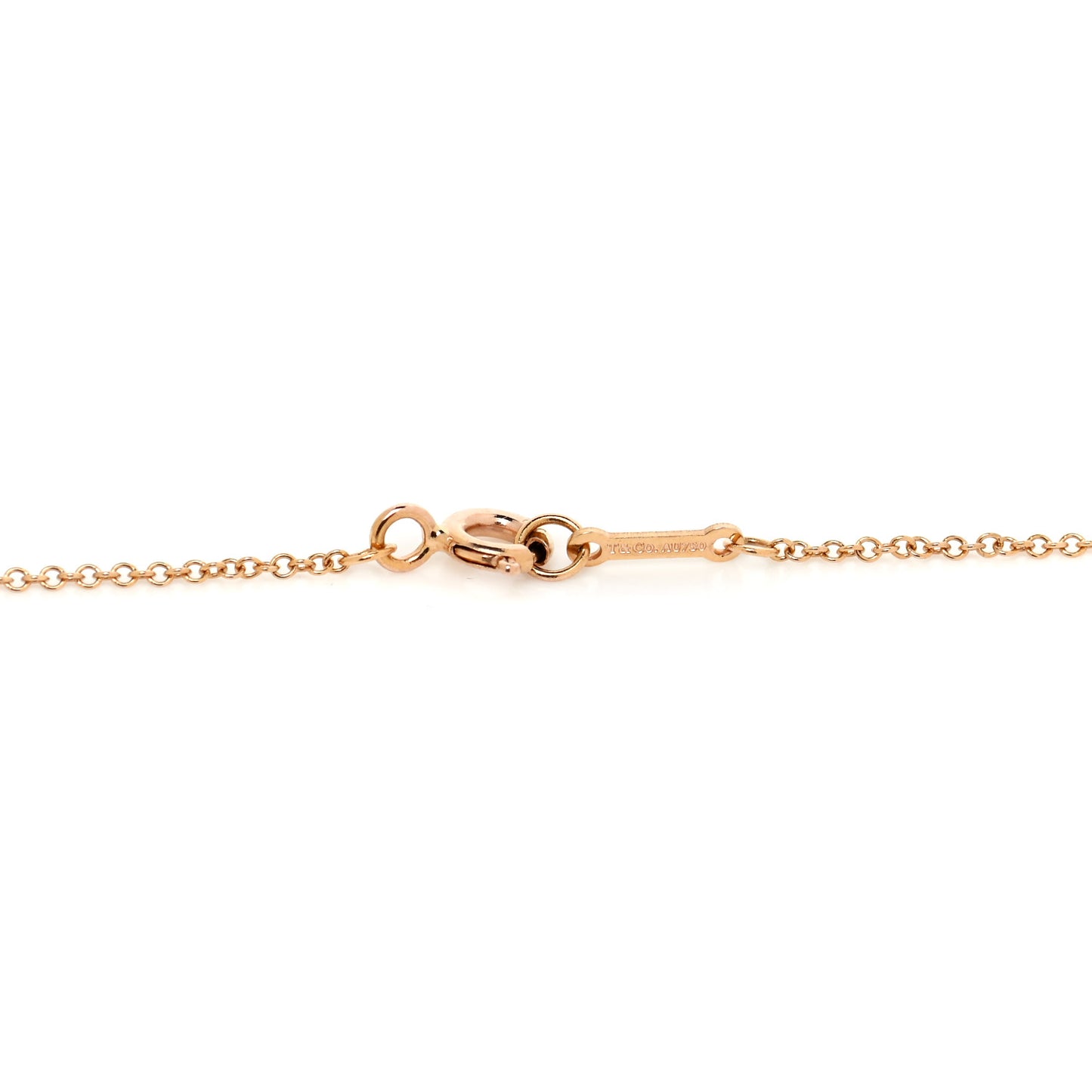 18K Yellow Gold Diamond Paloma Picasso Modern Heart Pendant Necklace