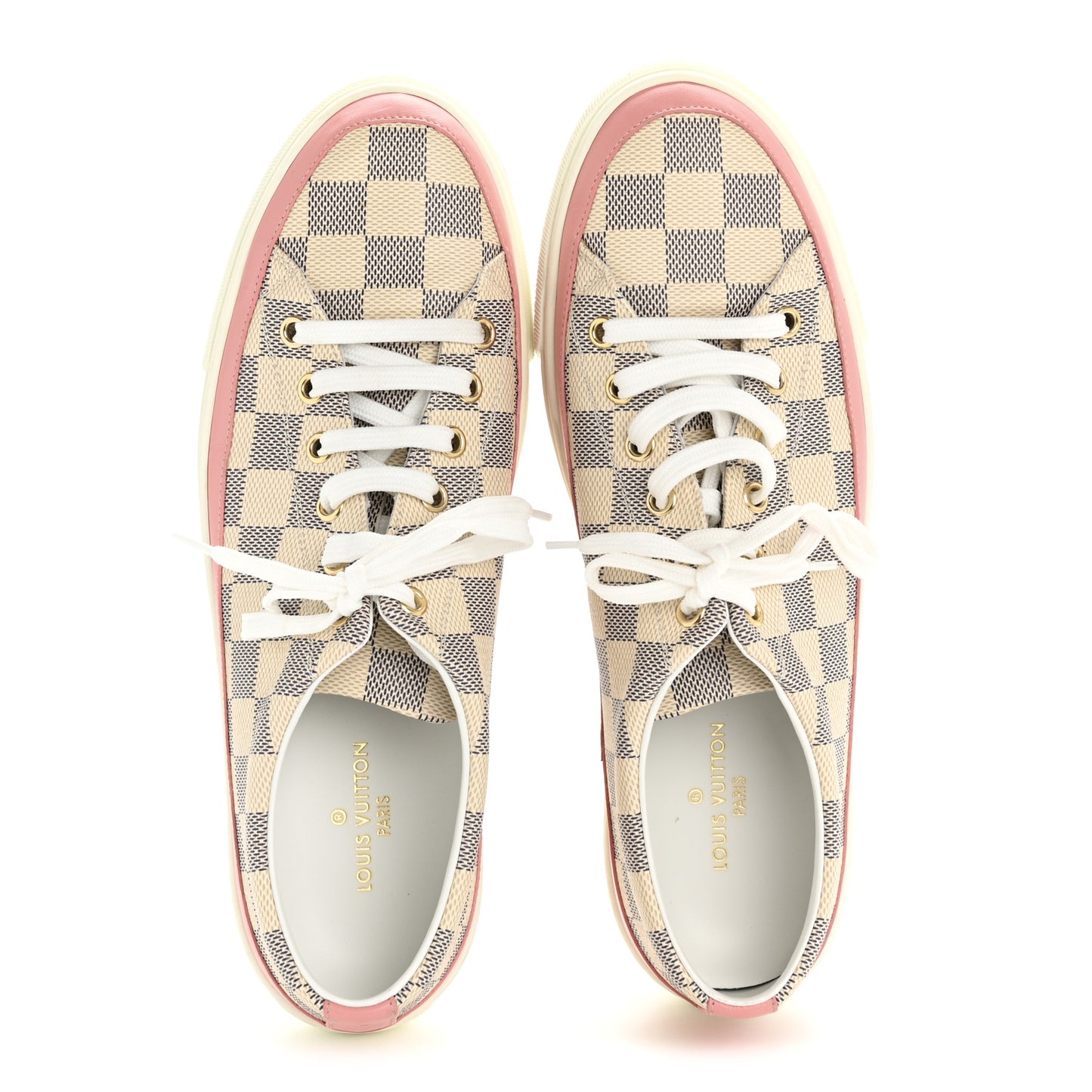 Damier Azur Stellar Sneakers 40 Rose Ballerine