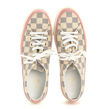Louis Vuitton Damier Azur Stellar Sneakers 40 Rose Ballerine 2 of 8