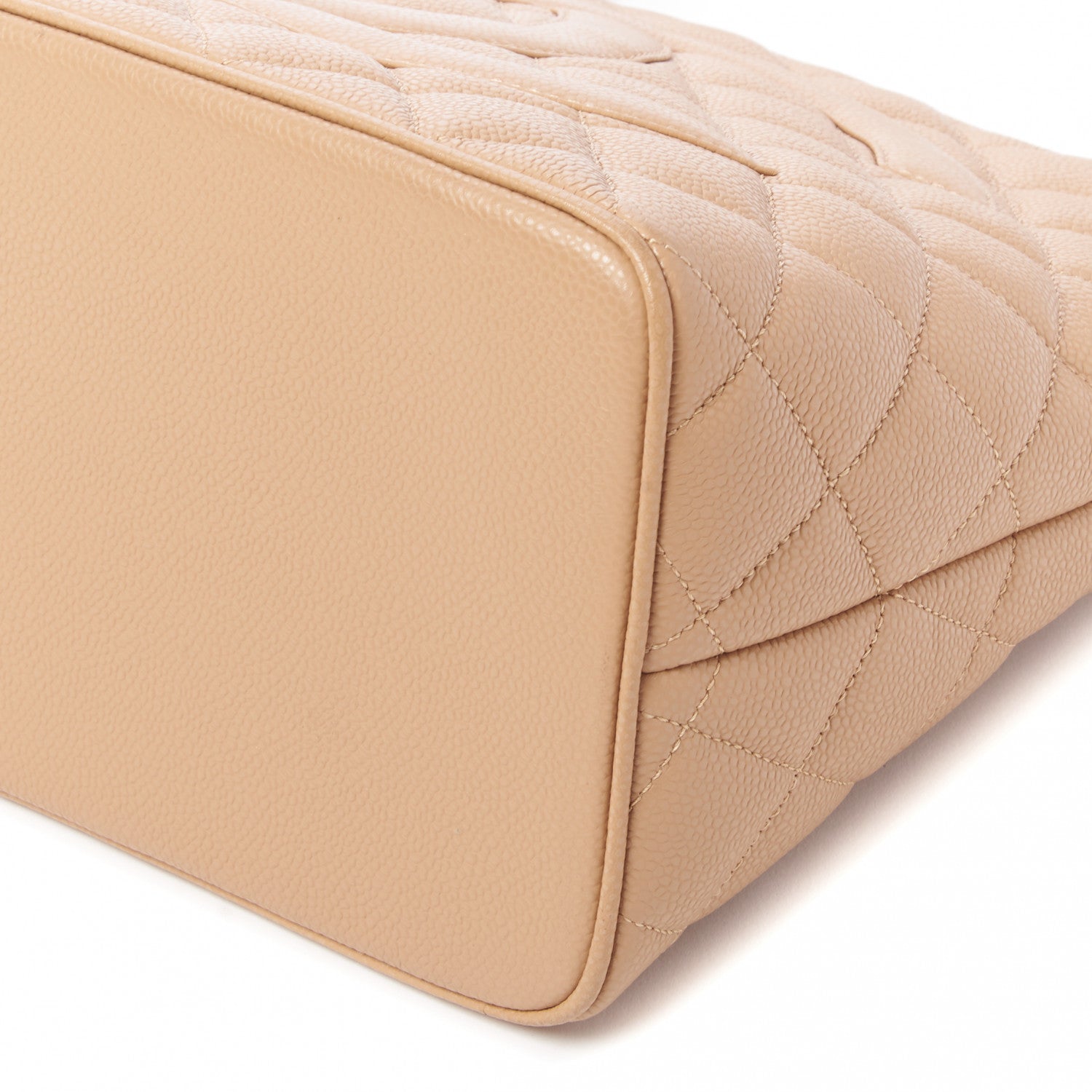 Chanel Caviar Quilted Medallion Tote Beige 4 of 9