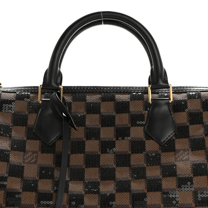 Louis Vuitton Damier Paillettes Speedy 30 Black 9 of 14