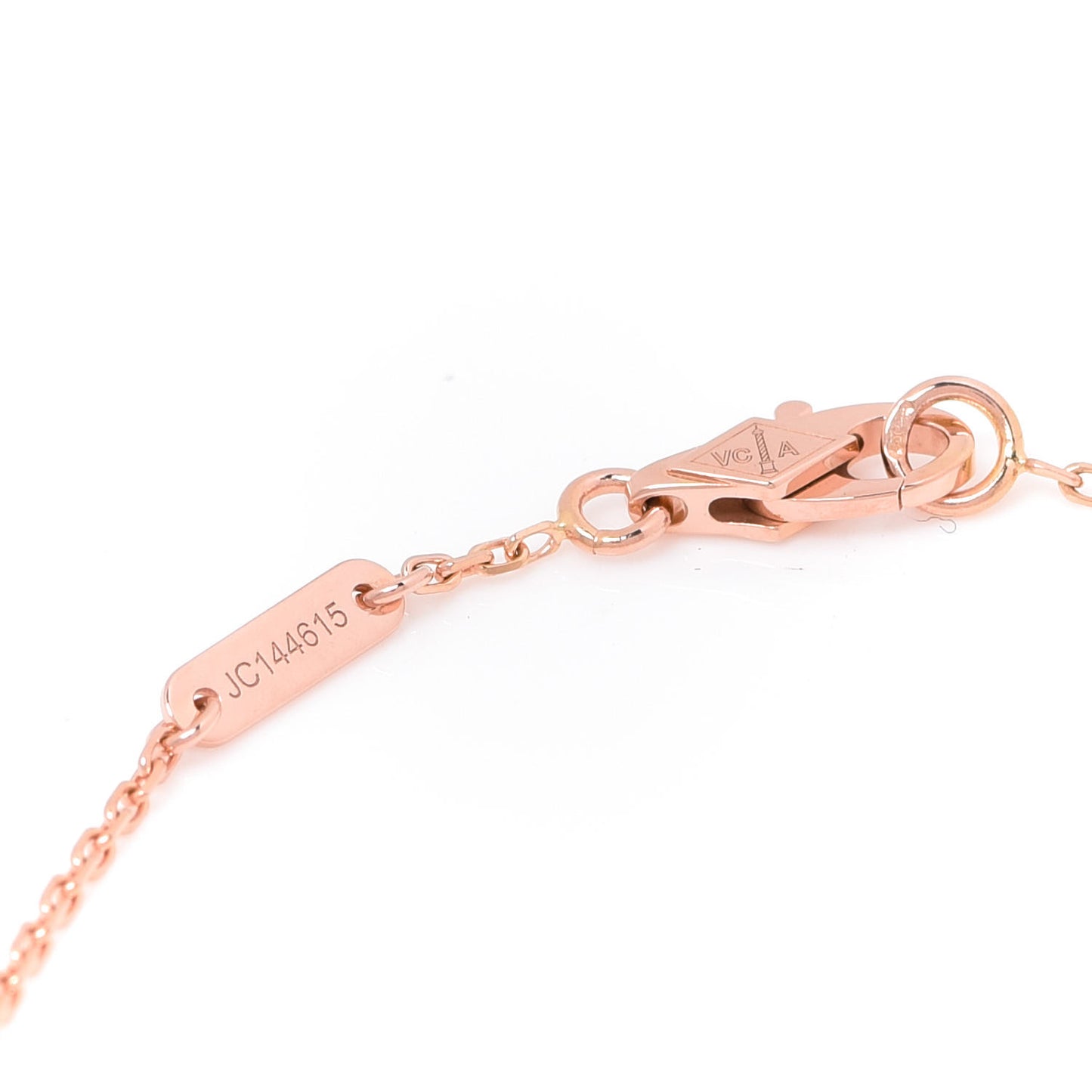 18K Rose Gold Carnelian Sweet Alhambra Bracelet