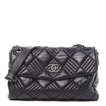 Chanel Lambskin In and Out XL Maxi Flap Black 1 of 12