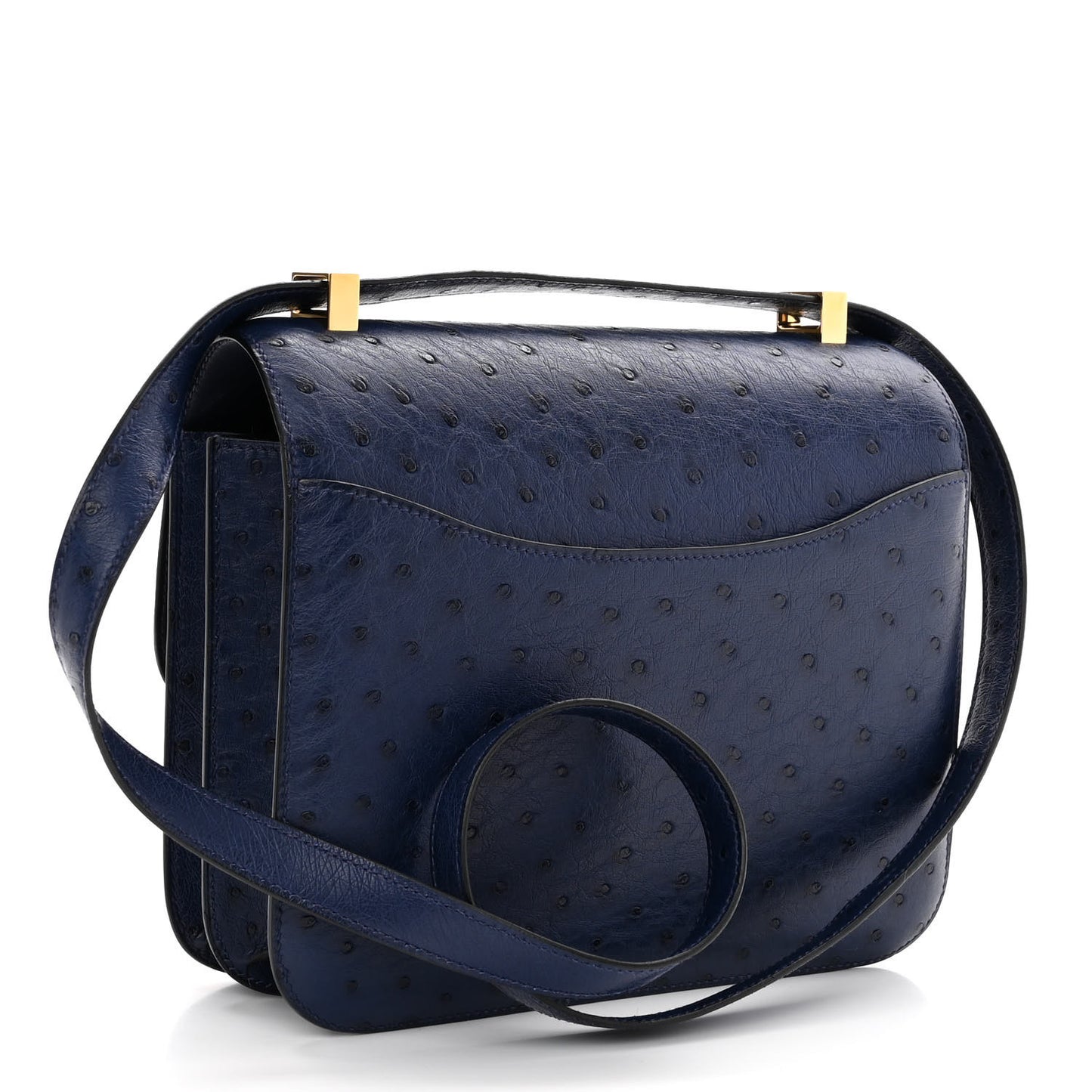 Ostrich Constance 24 Bleu De Malte