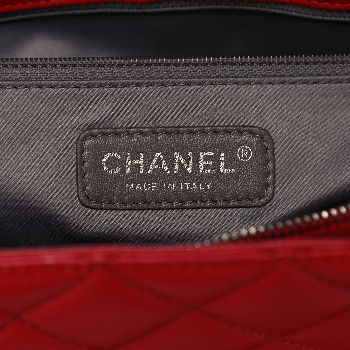 Caviar Quilted Grand Shopping Tote GST Red