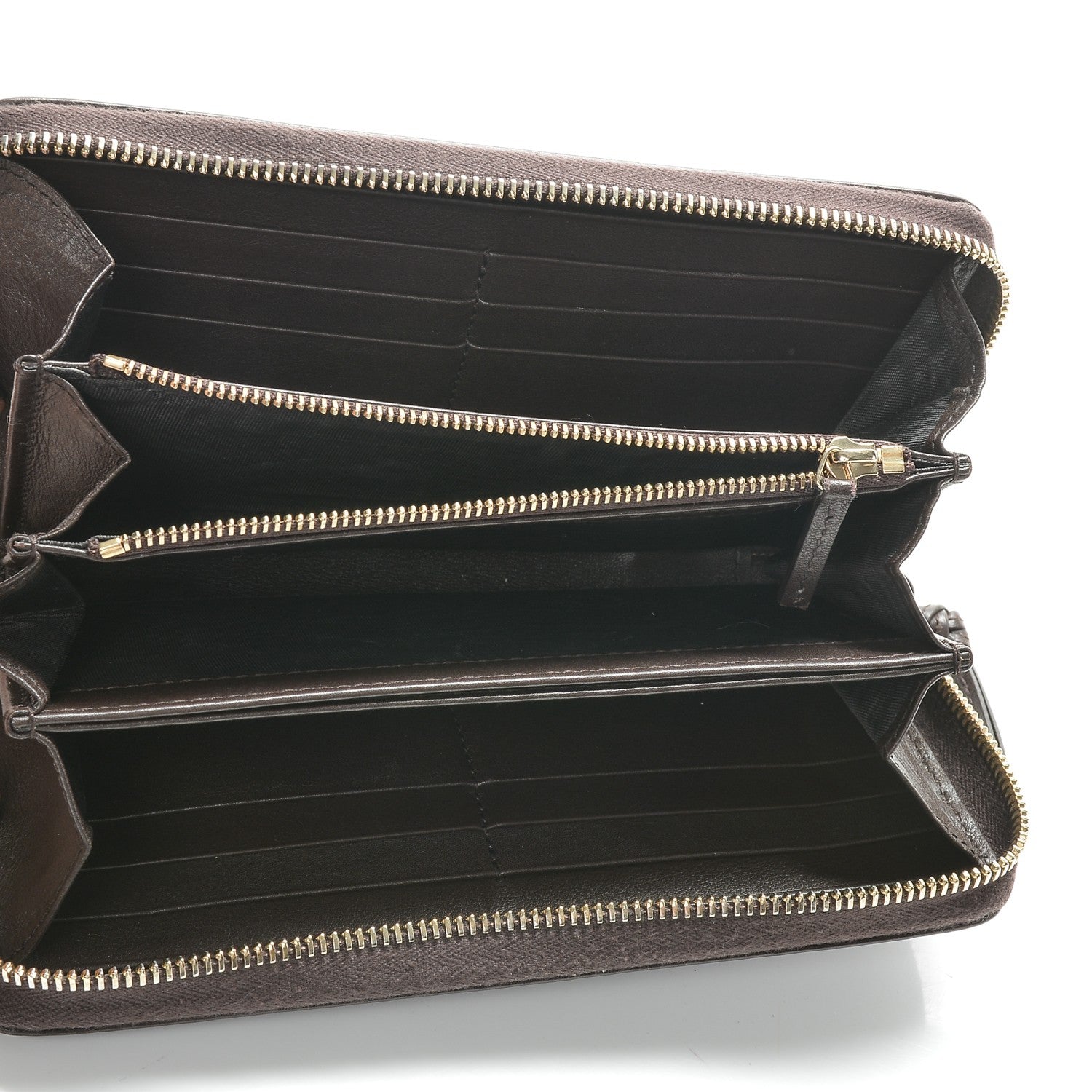 Gucci Guccissima Signature Microguccissima Bree Zip Around Wallet Chocolate 5 of 7