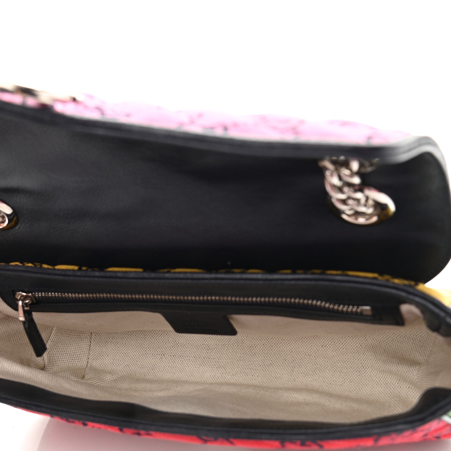 Gucci Monogram Multicolor Matelasse Diagonal Small GG Marmont Shoulder Bag Pink Blue Red Yellow Green 5 of 11