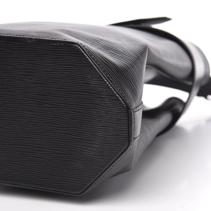 Louis Vuitton Epi Sac D'Epaule GM Black 9 of 10