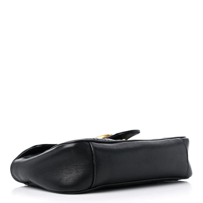 Gucci Calfskin Matelasse Mini GG Marmont Shoulder Bag Black 4 of 16