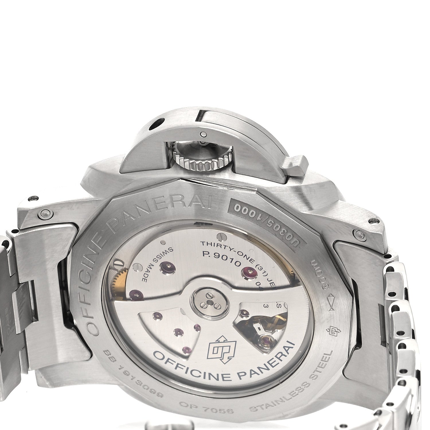 Panerai Stainless Steel 44mm Luminor Marina 3 Day Automatic Watch Black PAM00723 4 of 5