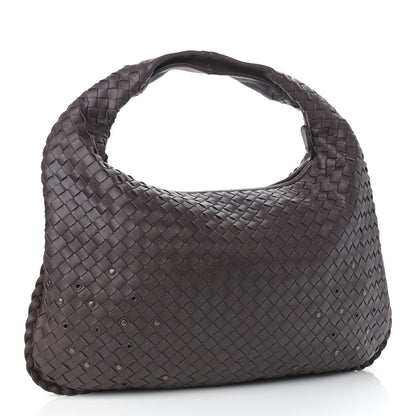 Bottega Veneta Nappa Intrecciato Studded Medium Veneta Hobo Ebano 3 of 10