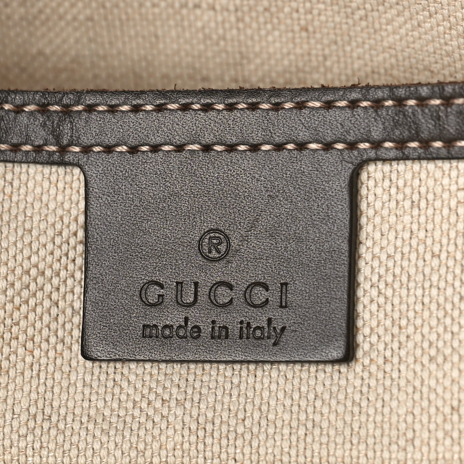 Gucci GG Supreme Monogram Medium Zippered Shopping Tote Dark Brown 7 of 11