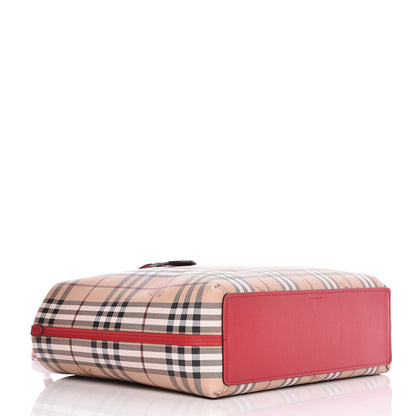 Burberry Haymarket Check Medium Reversible Tote Red 7 of 18