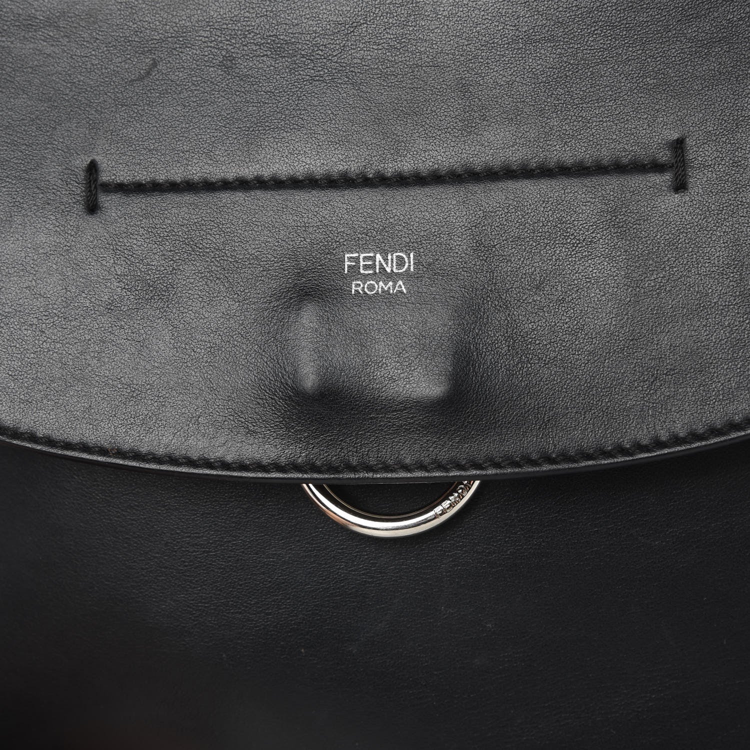 Fendi Vitello Century Opaco Large Back to School Backpack Black 12 of 17