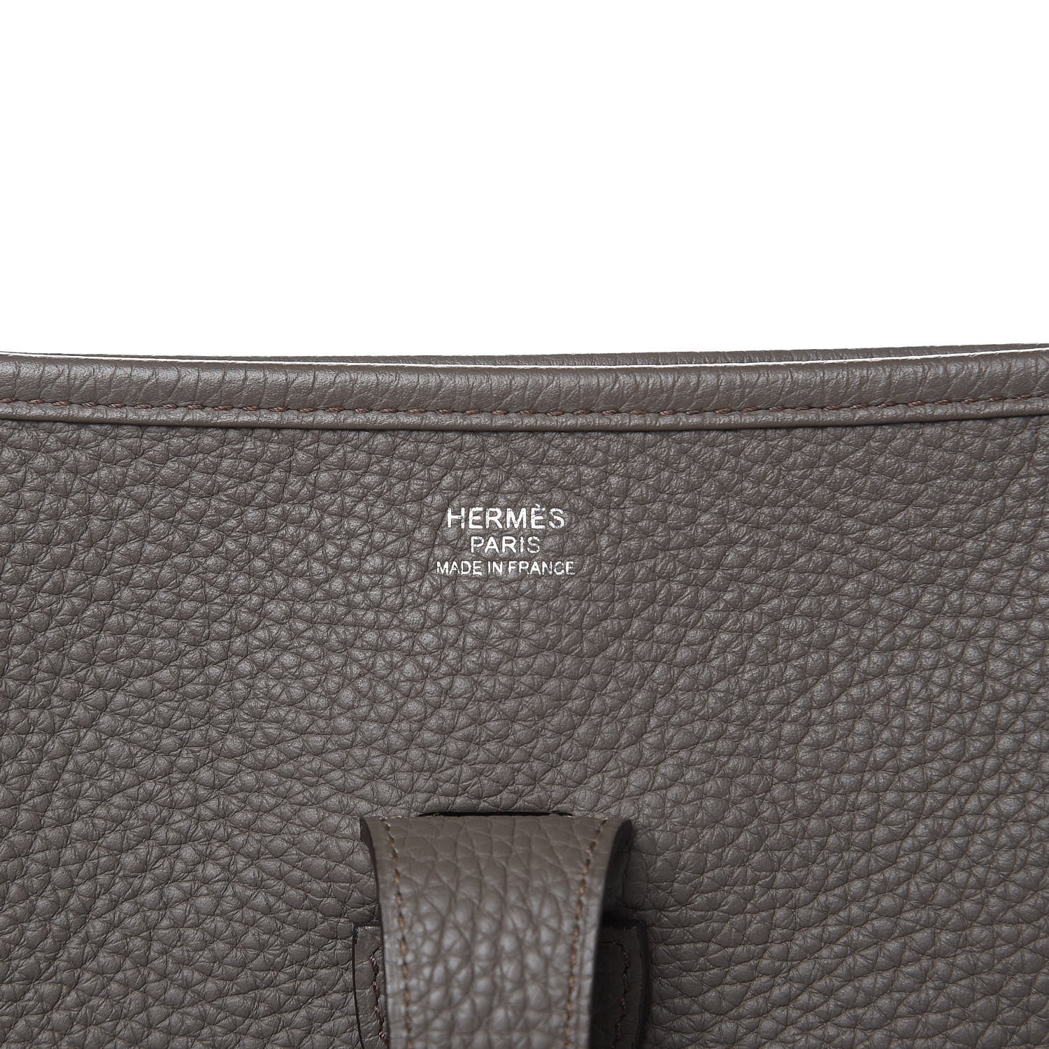 Hermes Taurillon Clemence Evelyne III GM Etain 6 of 11