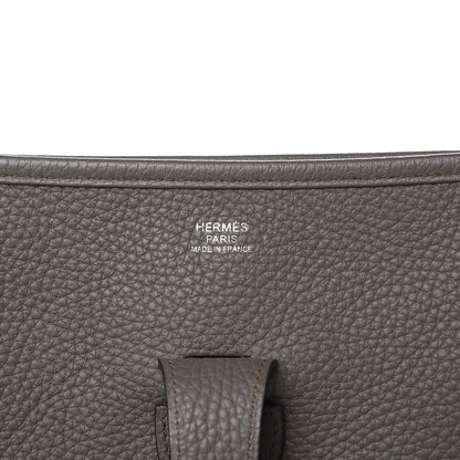 Hermes Taurillon Clemence Evelyne III GM Etain 6 of 11