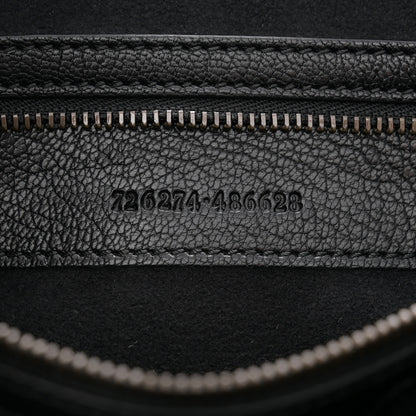 Gucci Goatskin Medium Aphrodite Shoulder Bag Black 7 of 12