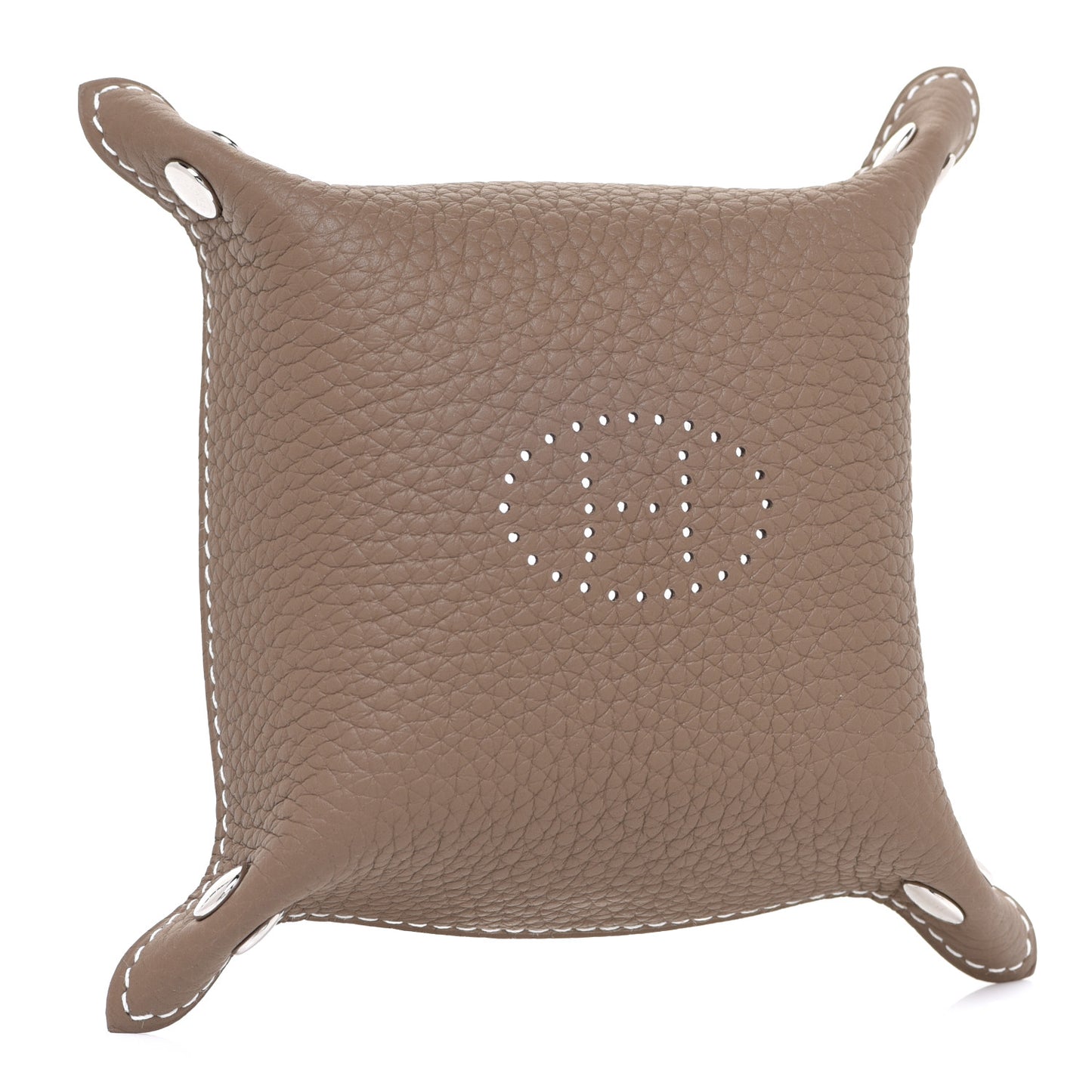Taurillon Clemence Mini Mises et Relances Change Tray Etoupe
