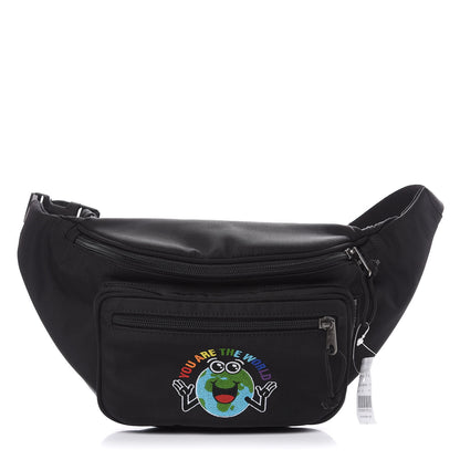 Balenciaga Nylon You Are The World Explorer Beltpack Black 1 of 9