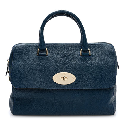 Mulberry Glossy Goatskin Medium Del Rey Satchel Blue 1 of 9