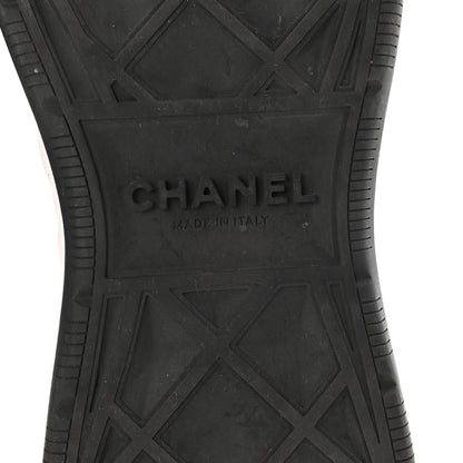 Chanel Suede Calfskin Nylon Grosgrain CC Sneakers 41 Black 7 of 9