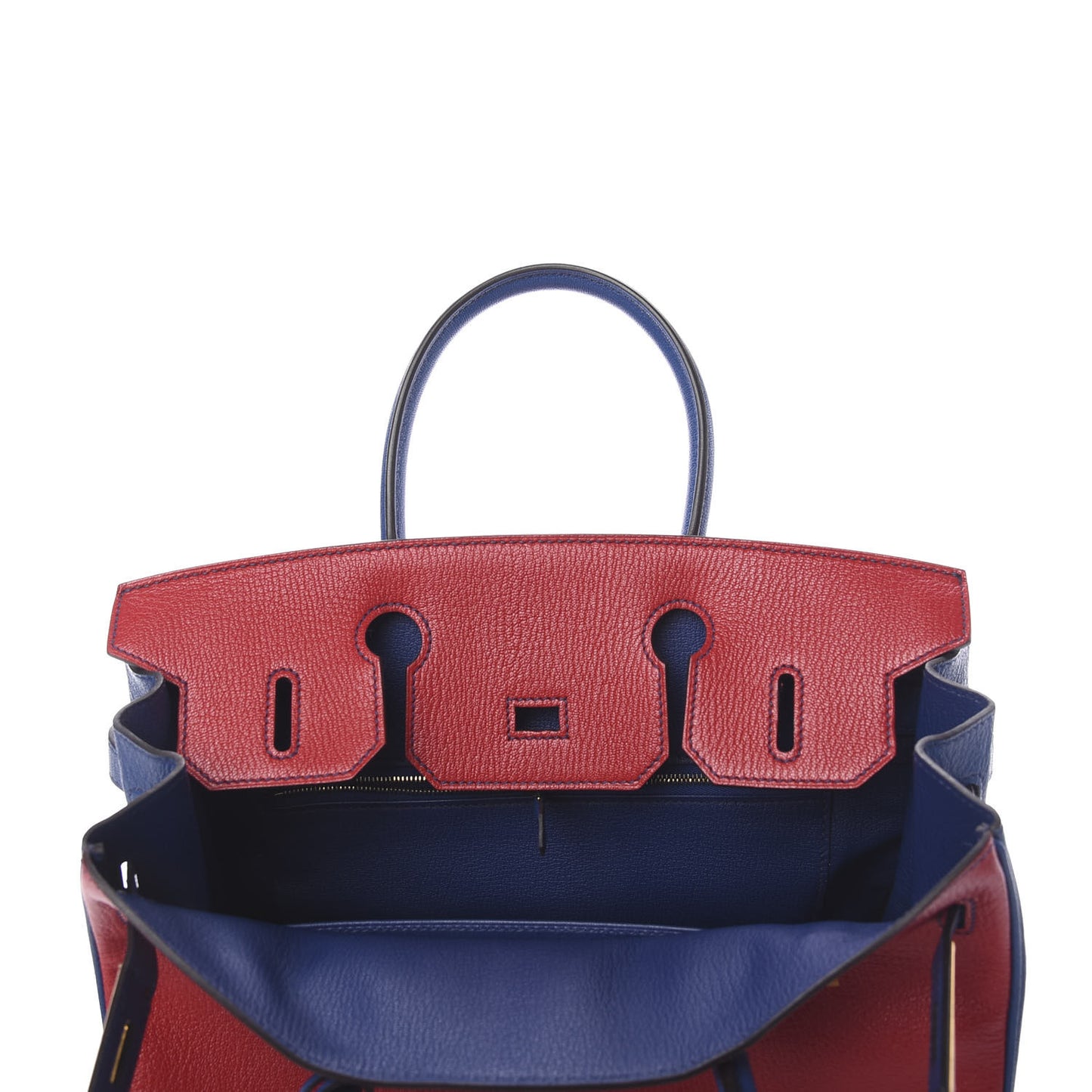 Chevre Mysore Horseshoe Birkin 30 Rouge Casaque Bleu Brighton