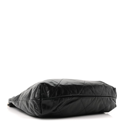 Chanel Shiny Calfskin Quilted Chanel 22 Black 5 of 11