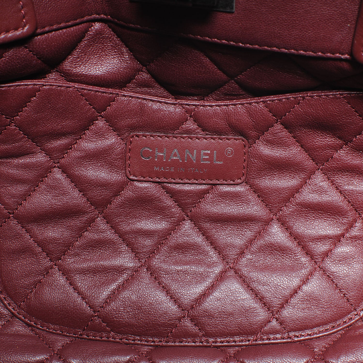 Chanel Metallic Caviar Mademoiselle Lock Cerf Shopper Tote Silver 6 of 7